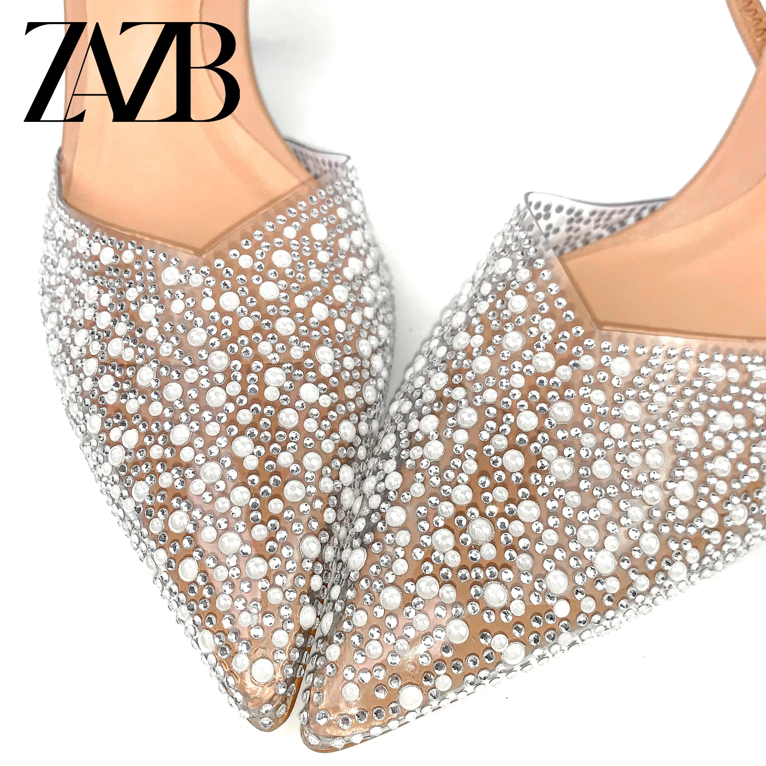 مجموعة اروين arwen &ajh group Customized exquisite and fashionable women's high heels, women's pearl high heels sandals