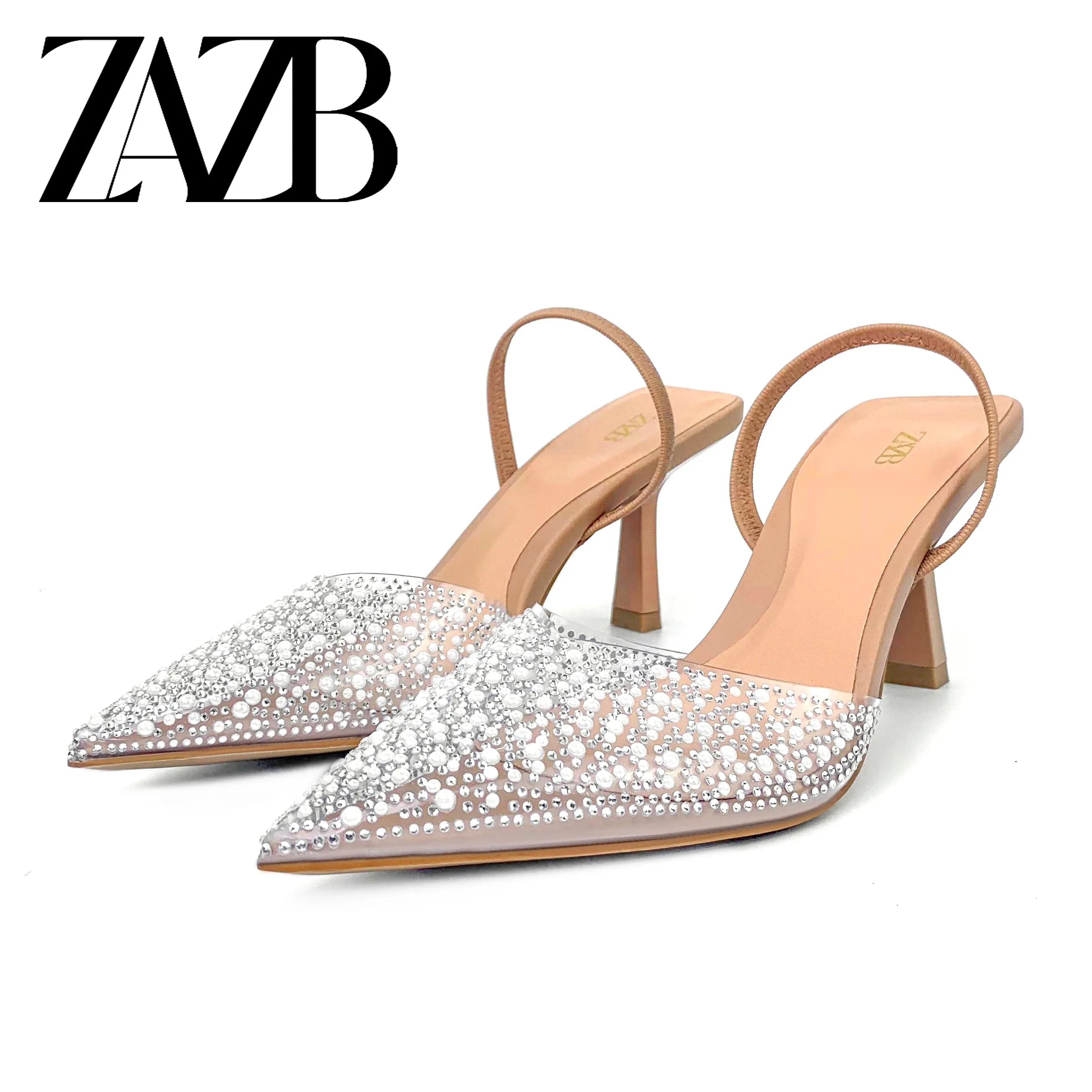 مجموعة اروين arwen &ajh group Customized exquisite and fashionable women's high heels, women's pearl high heels sandals