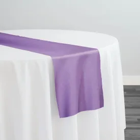 10pcs - Lamour (Dull) Satin Table Runner 14"x108" - Lavender 1170