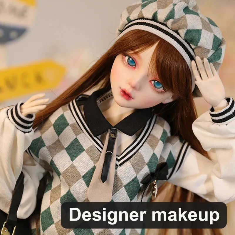 60cm BJD Doll for Girls | Designer Makeup, Rotatable Two-Colored Eyes, 1/3 Scale, Perfect Gift