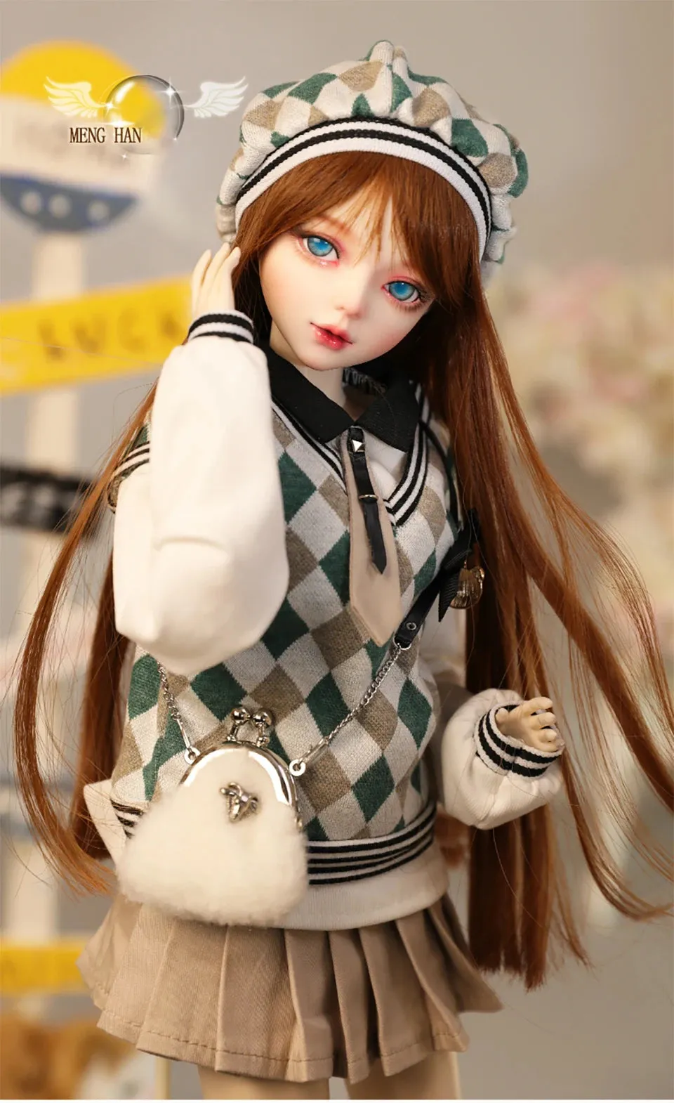 60cm BJD Doll for Girls | Designer Makeup, Rotatable Two-Colored Eyes, 1/3 Scale, Perfect Gift