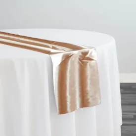 6pcs - Bridal Satin Table Runner 14"x108" - Gold 901