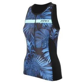 Activate  Tropical Palm Sleeveless Tri Top