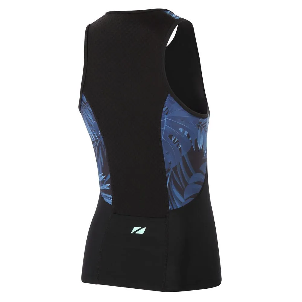 Activate  Tropical Palm Sleeveless Tri Top