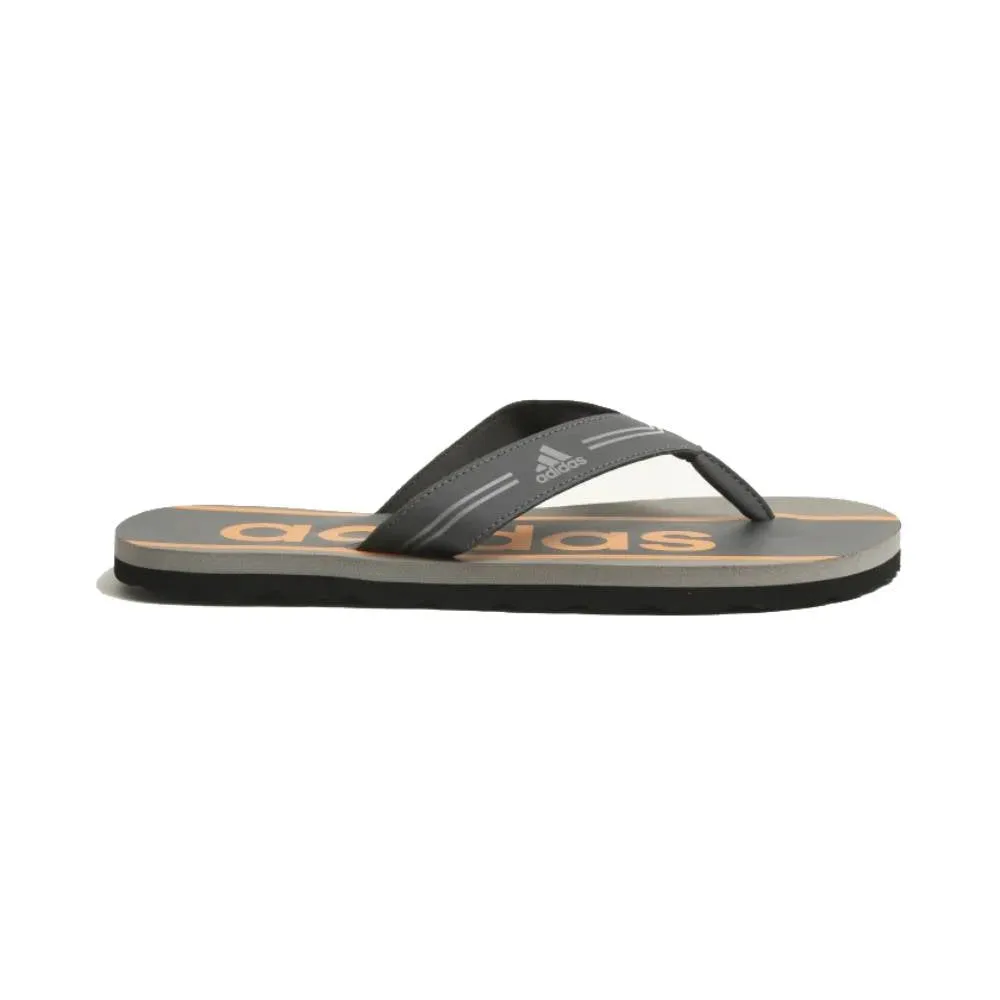 Adidas Men's Glossate Flip Flops Slipper (Grey Six/Orange Rush/Dove Grey)