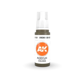 AK Interactive AK11151 3G Brownish Green Acrylic Paint 17ml