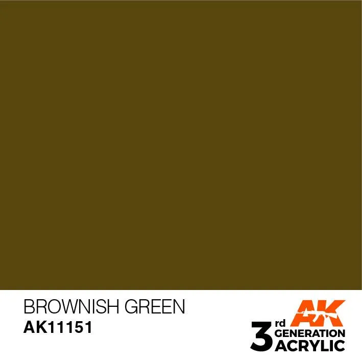 AK Interactive AK11151 3G Brownish Green Acrylic Paint 17ml