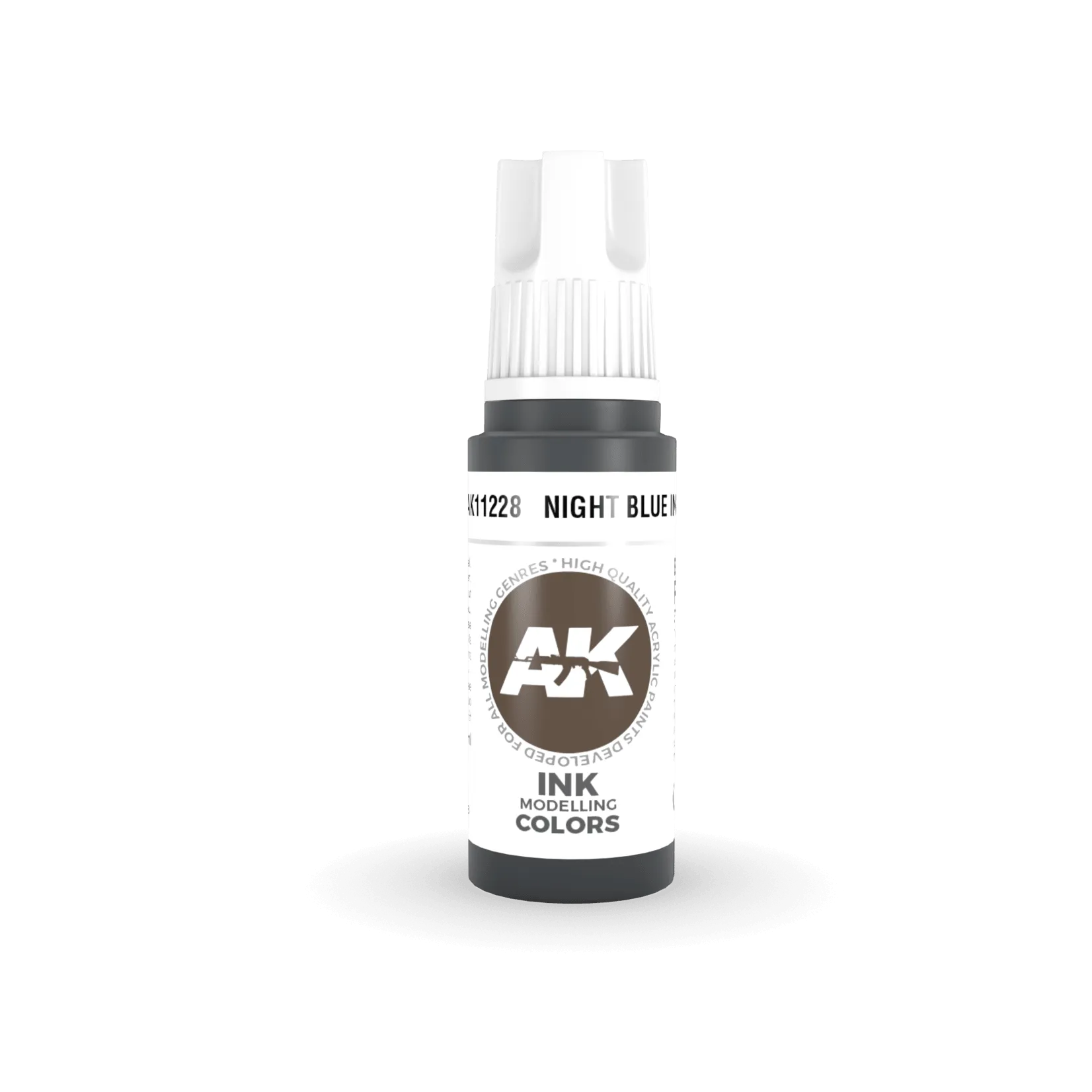 AK Interactive AK11228 3G Night Blue Ink Acrylic Paint 17ml