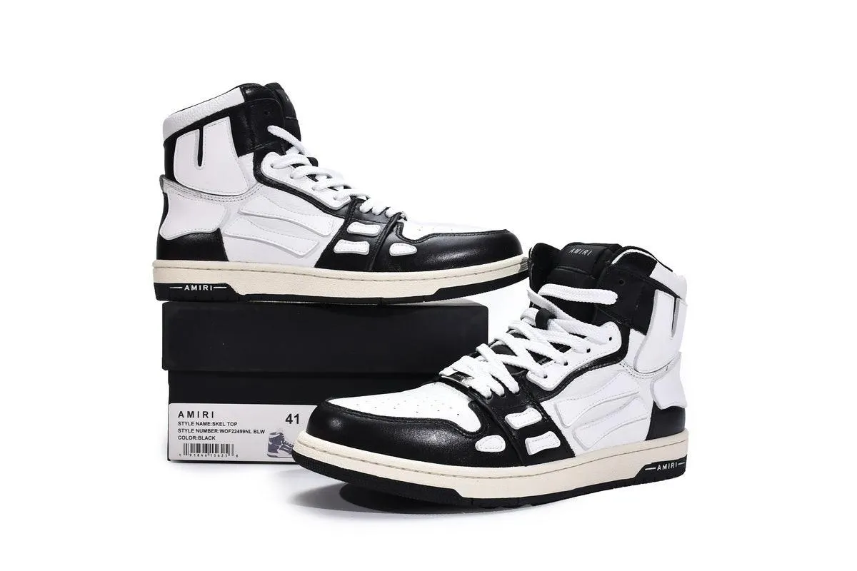 AMIRI SKEL-TOP HI " BLACK / WHITE "