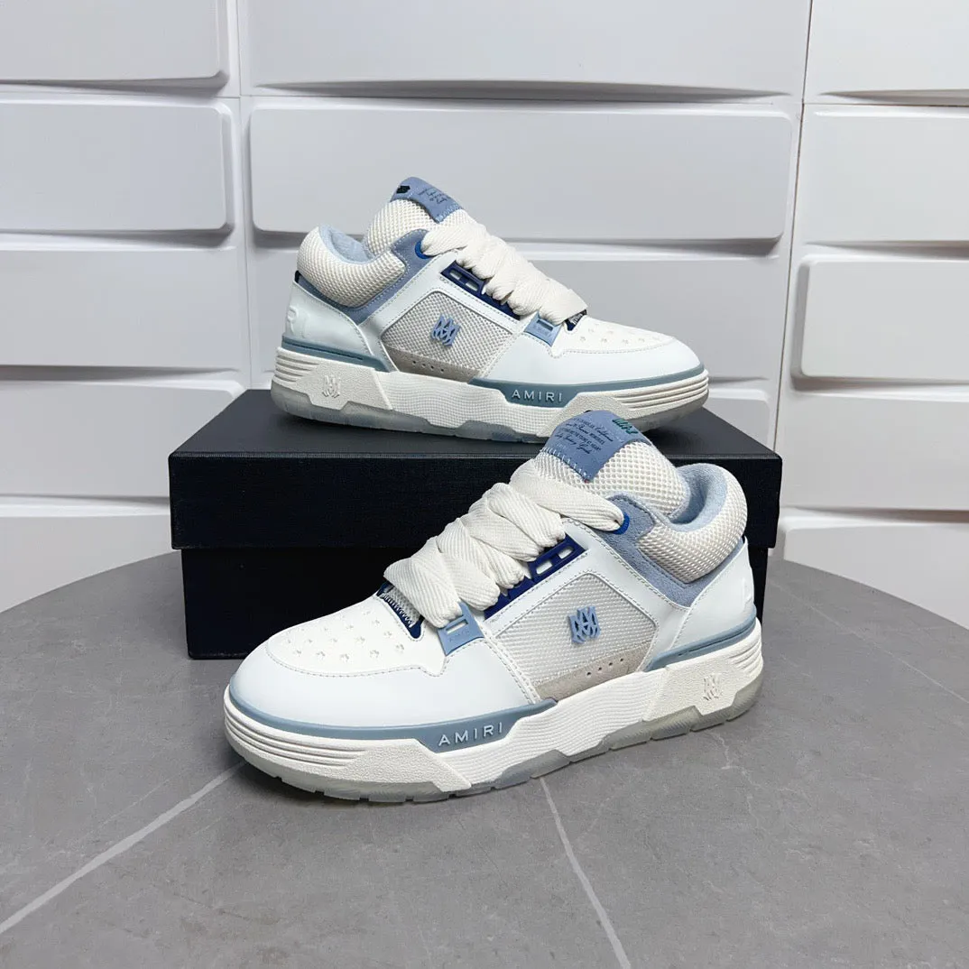 AMR MA-1 White and Blue Sneakers-131