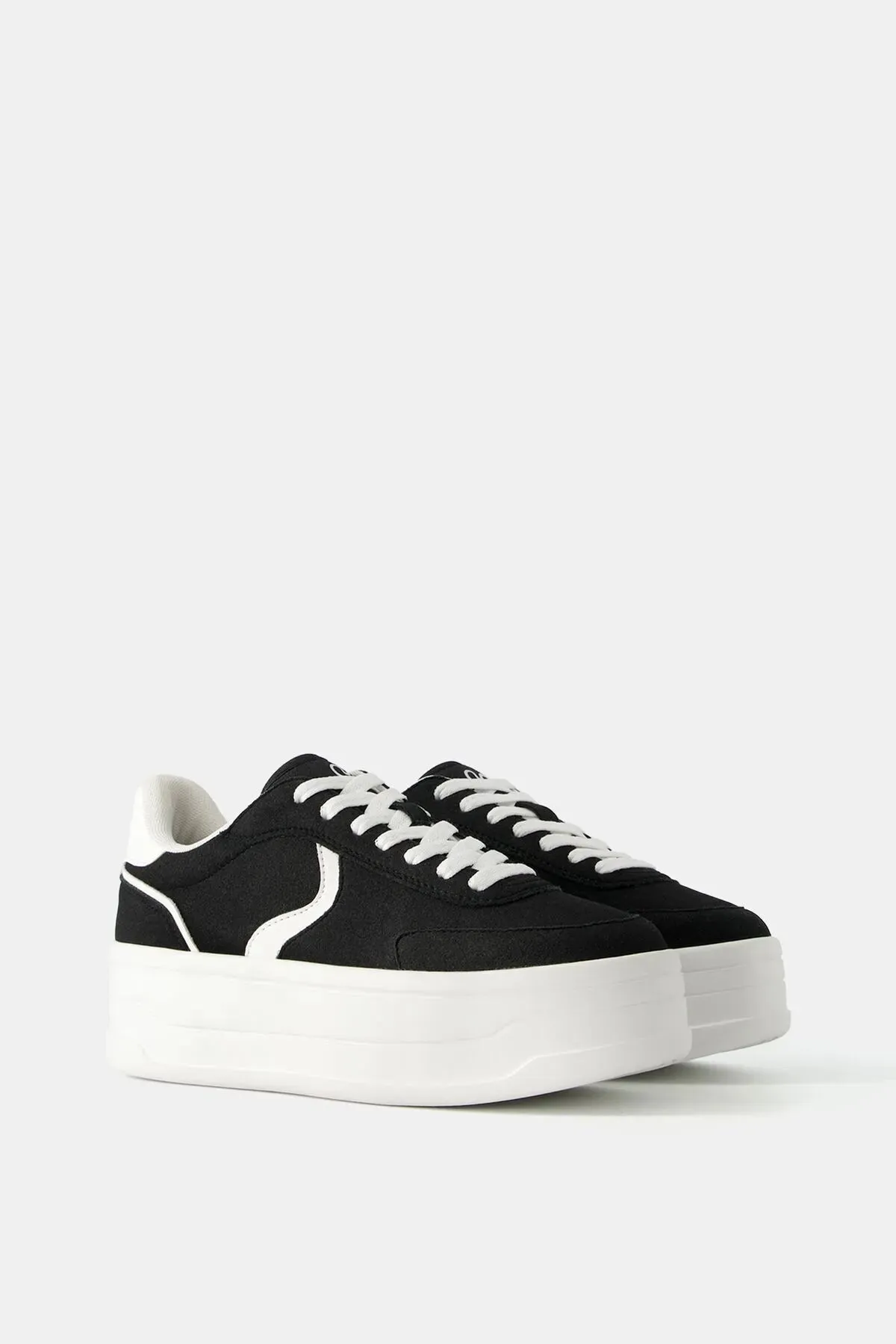 Bershka Women's Contrast Platform Sneakers