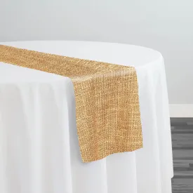 Capri Slub Linen Table Runner in Lt Gold