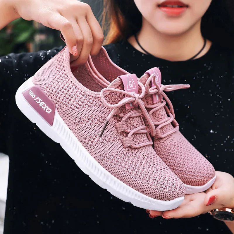 Casual Cross Strap Women Breathable Sneakers