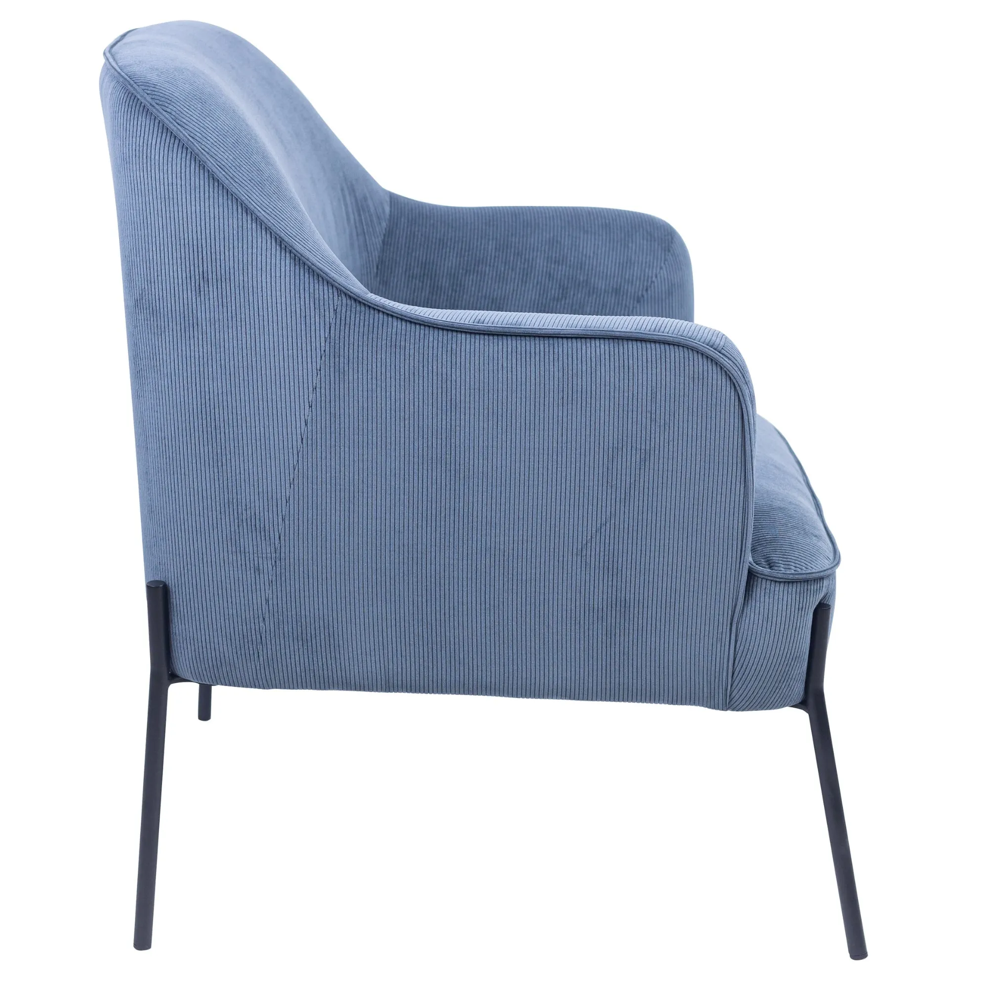 Comfortable Scandinavian Chenille Armchair, Slate Grey