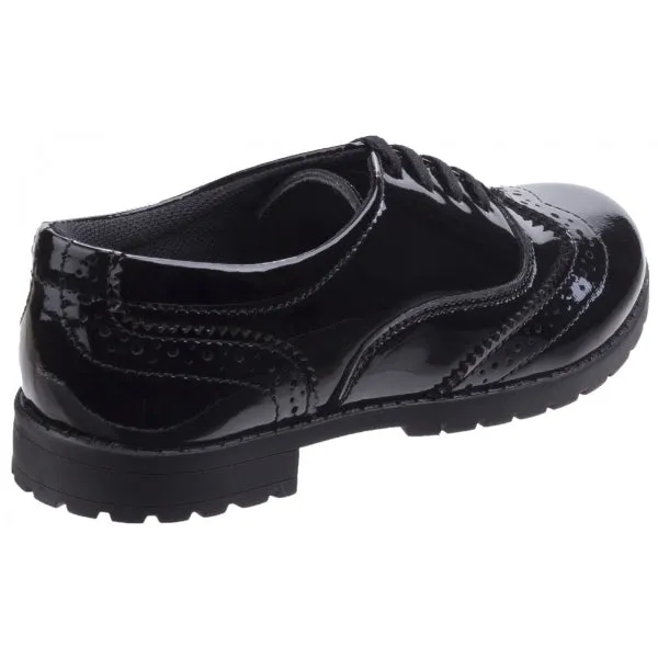 EADIE Girls Leather Oxford School Shoes