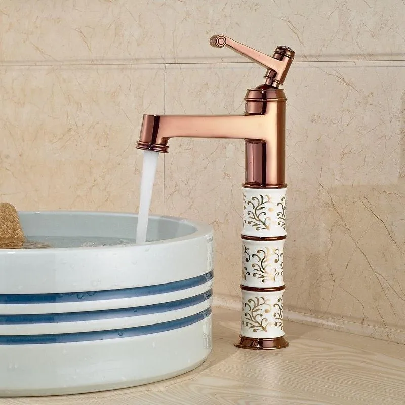 Elegant Basin Bathroom Single Handle Faucet