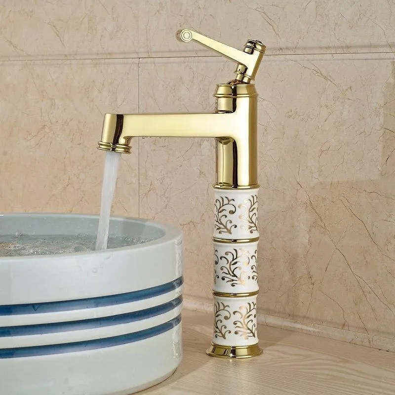 Elegant Basin Bathroom Single Handle Faucet