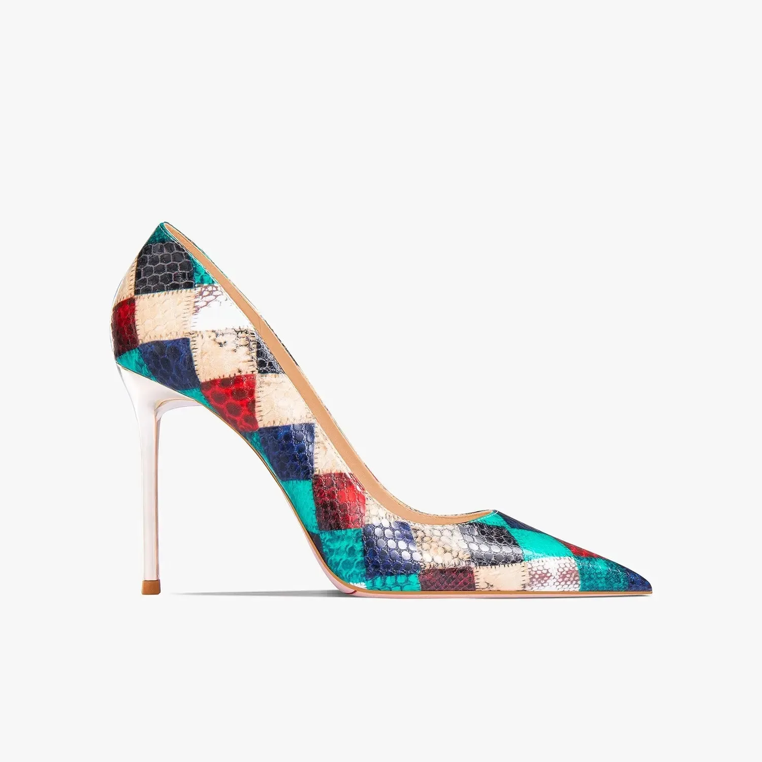 Faith Multi Color Leather Heels