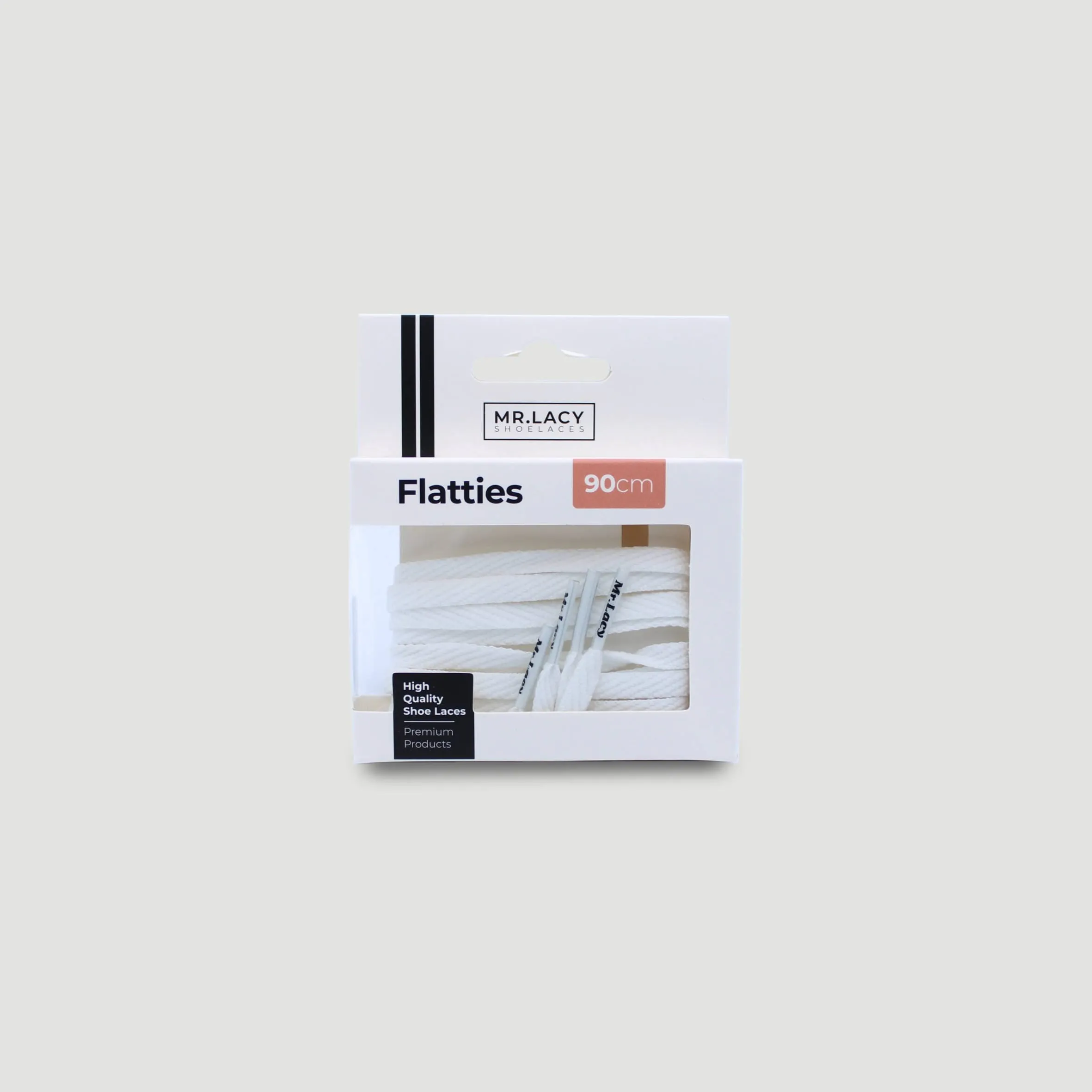 Flatties Shoelaces · White