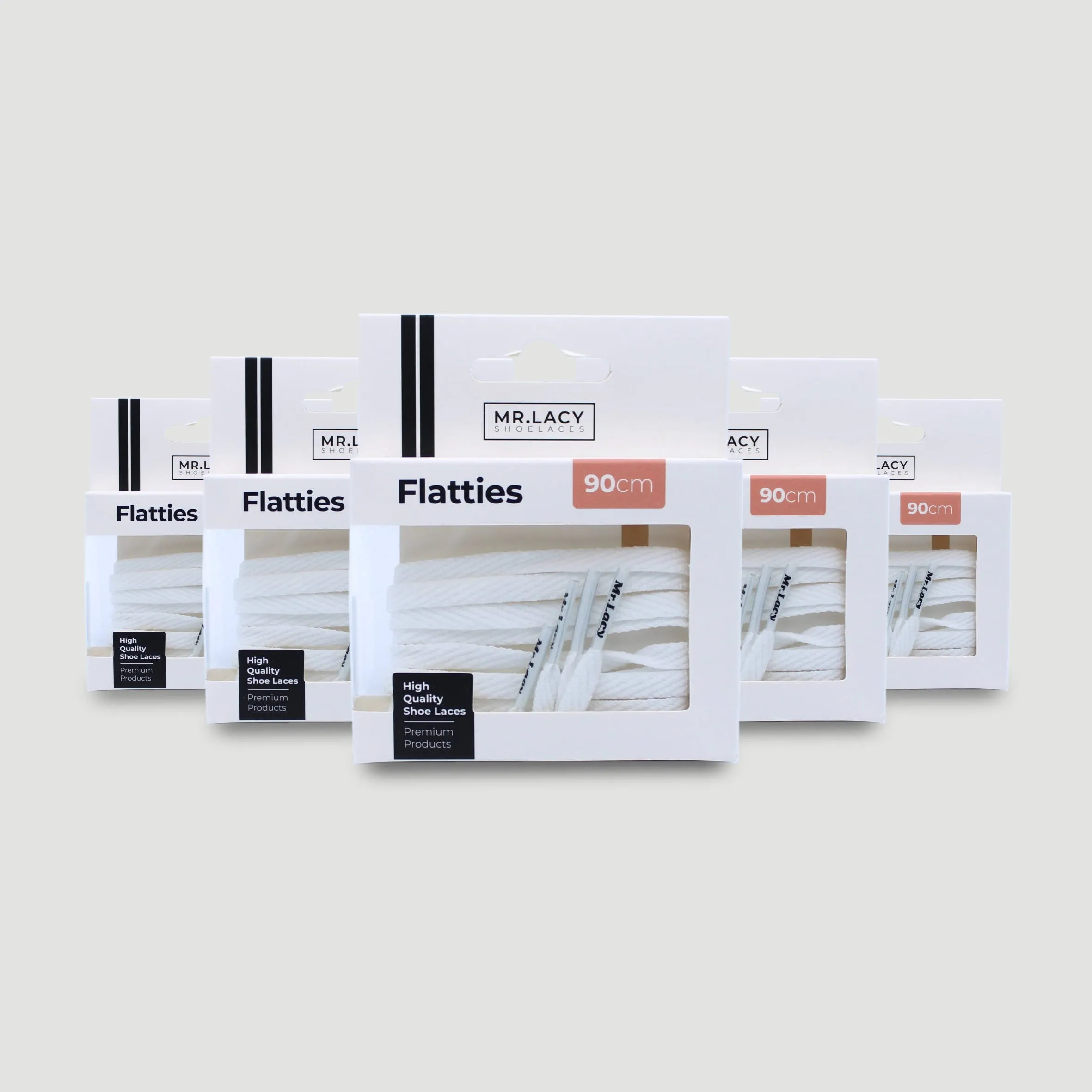 Flatties Shoelaces · White