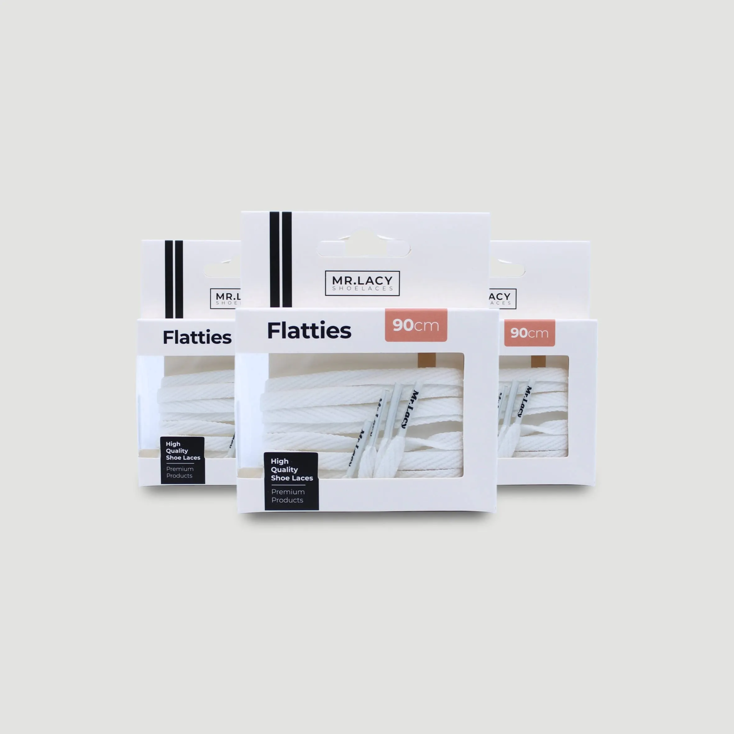 Flatties Shoelaces · White