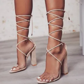 Gladiator Strings High Heels Sandals