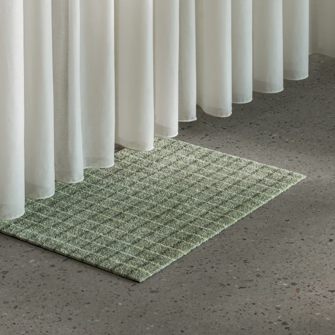 Grid Floor Mat - Matcha Lemon