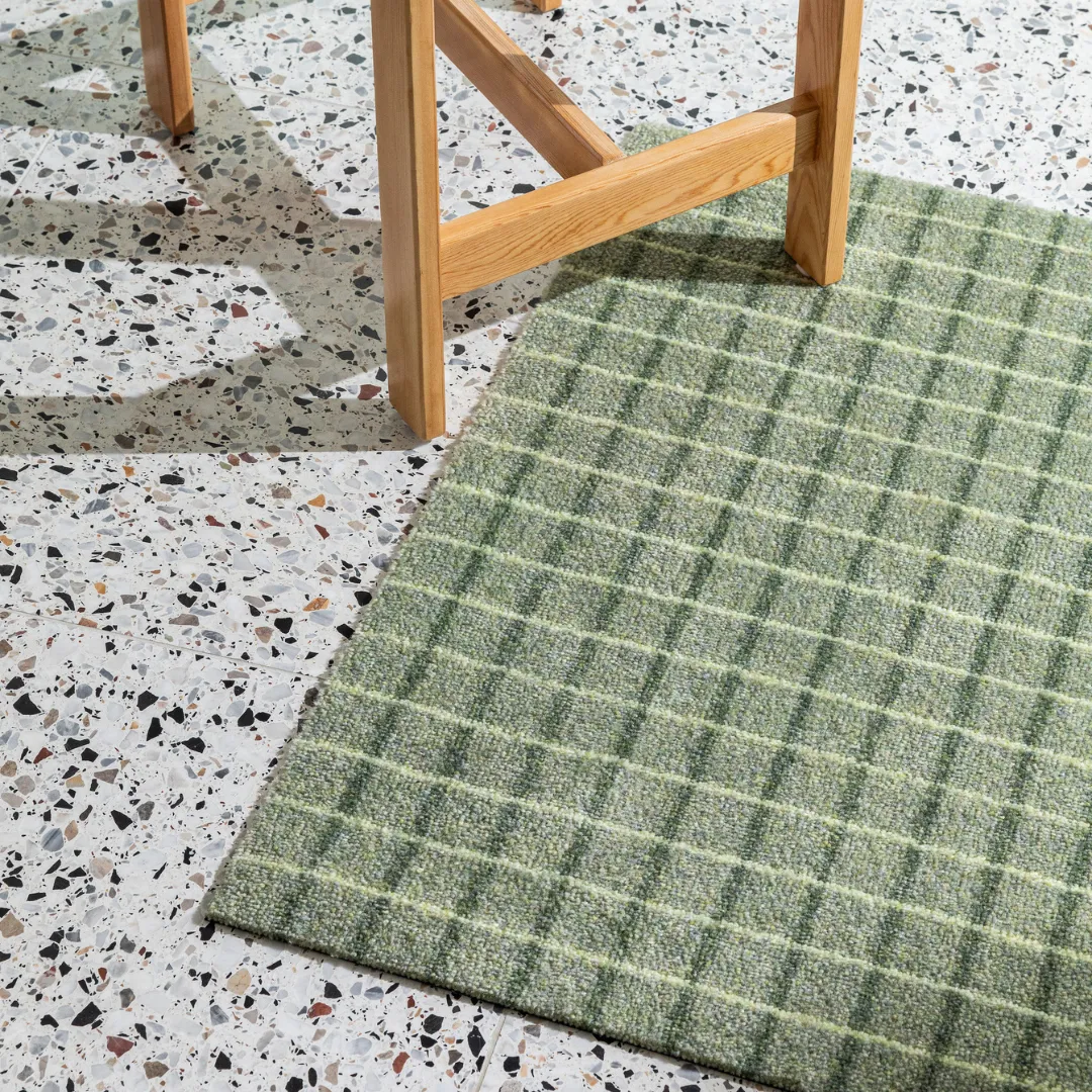 Grid Floor Mat - Matcha Lemon