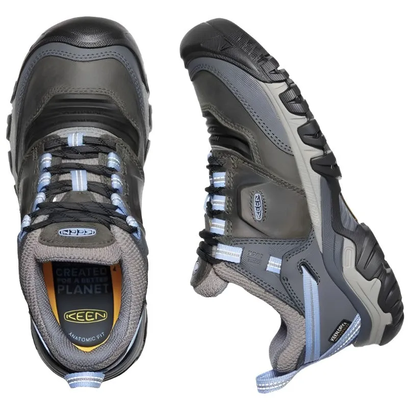 Keen Ridge Flex Womens Waterproof  Walking Shoes - Steel/Grey