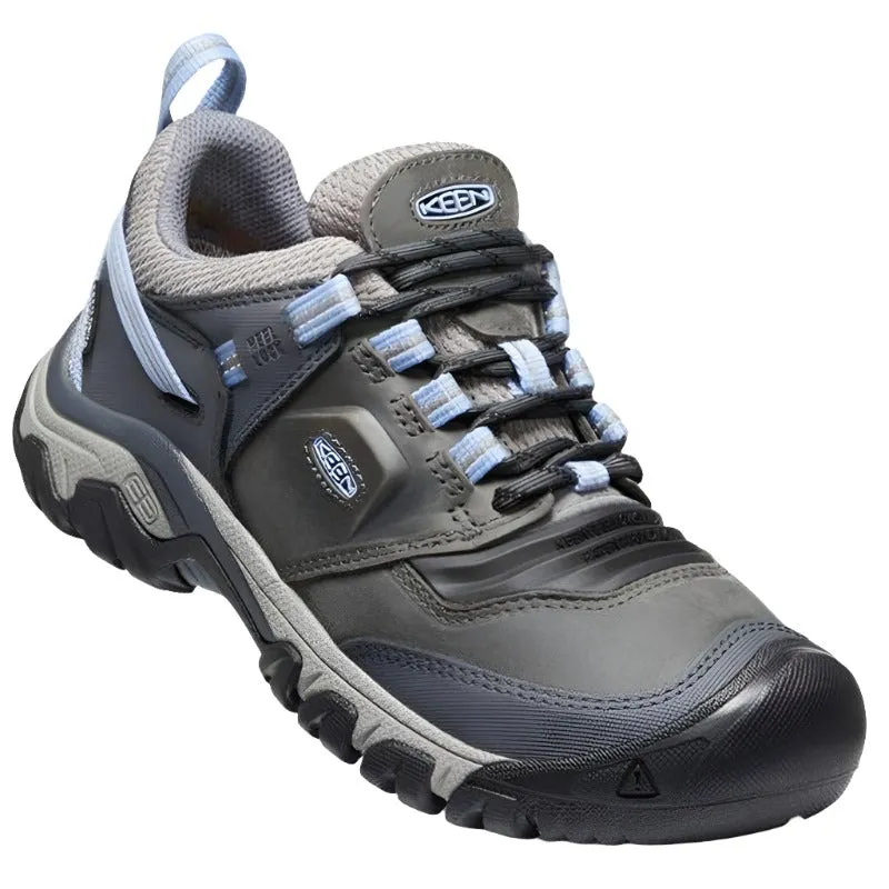 Keen Ridge Flex Womens Waterproof  Walking Shoes - Steel/Grey