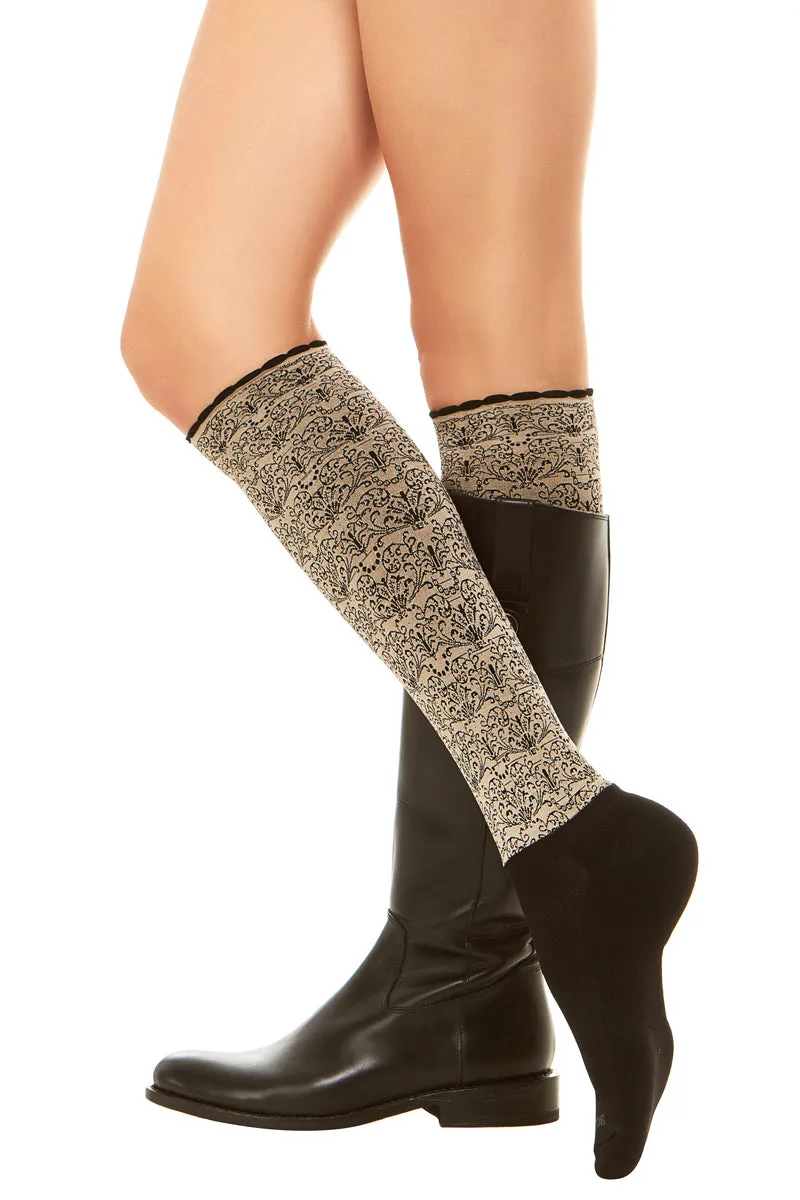 Lily Filigree Knee Hi's - Socks