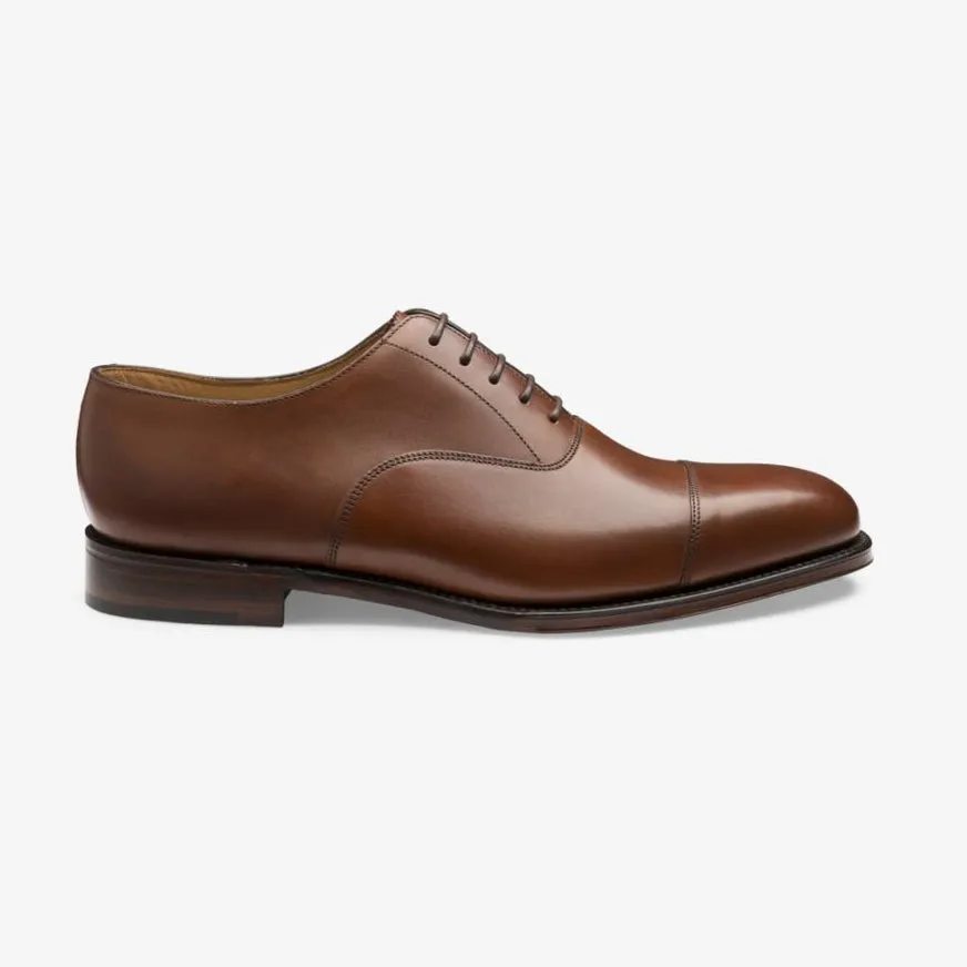 Mahogany Aldwych Cap-toe Oxford Shoes