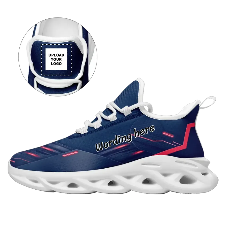 Meaningful gifts for clients, company gift ideas for customers Personalized Lightweight Work Trainers Gym Sneakers running Shoes print name/ logo With best quality, MS-C0603