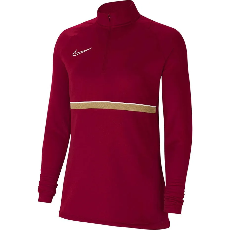 Nike Dri-Fit Academy Women's Sweatshirt Burgundy Cv2653 677 Xs