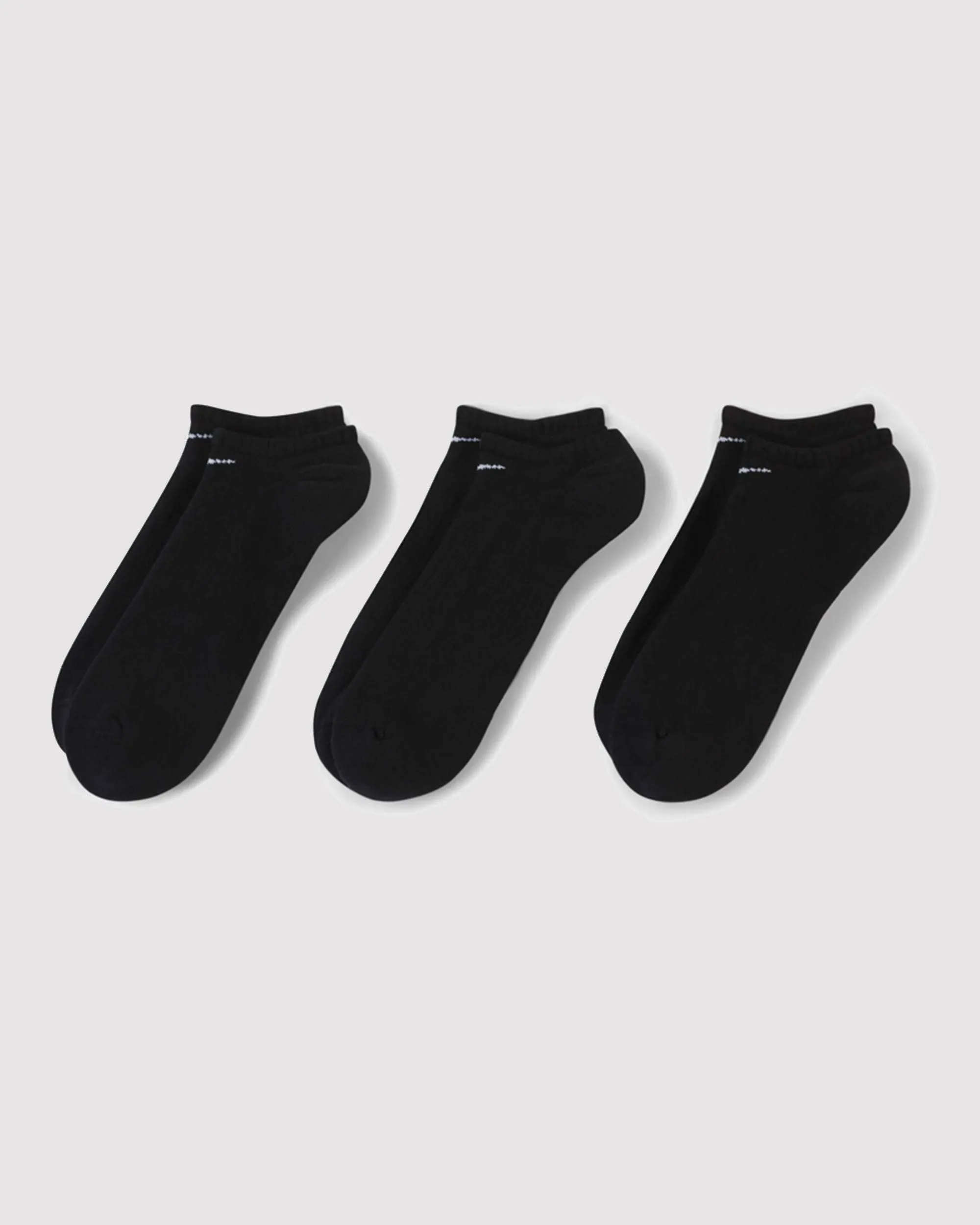 NO-SHOW SOCKS "BLACK" (3 PACK)