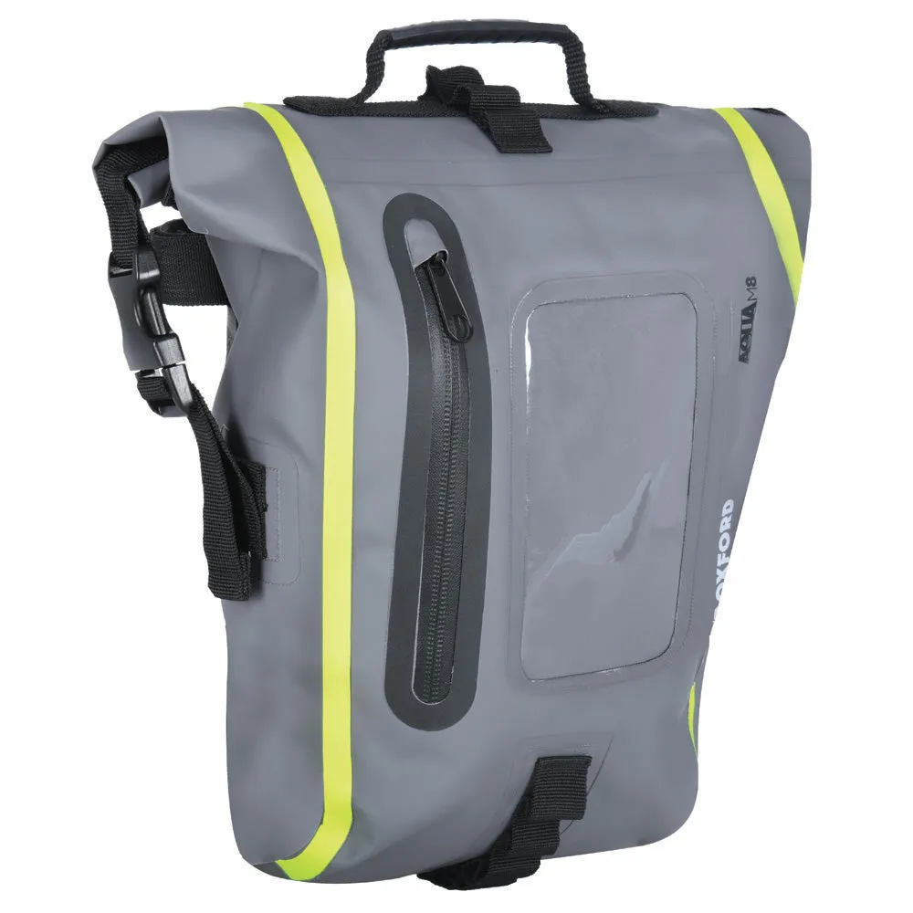 Oxford Aqua M8 Tank Bag Black Grey Fluo