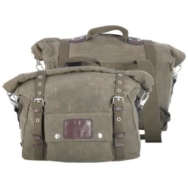 Oxford Heritage Khaki 40L Motorcycle Panniers