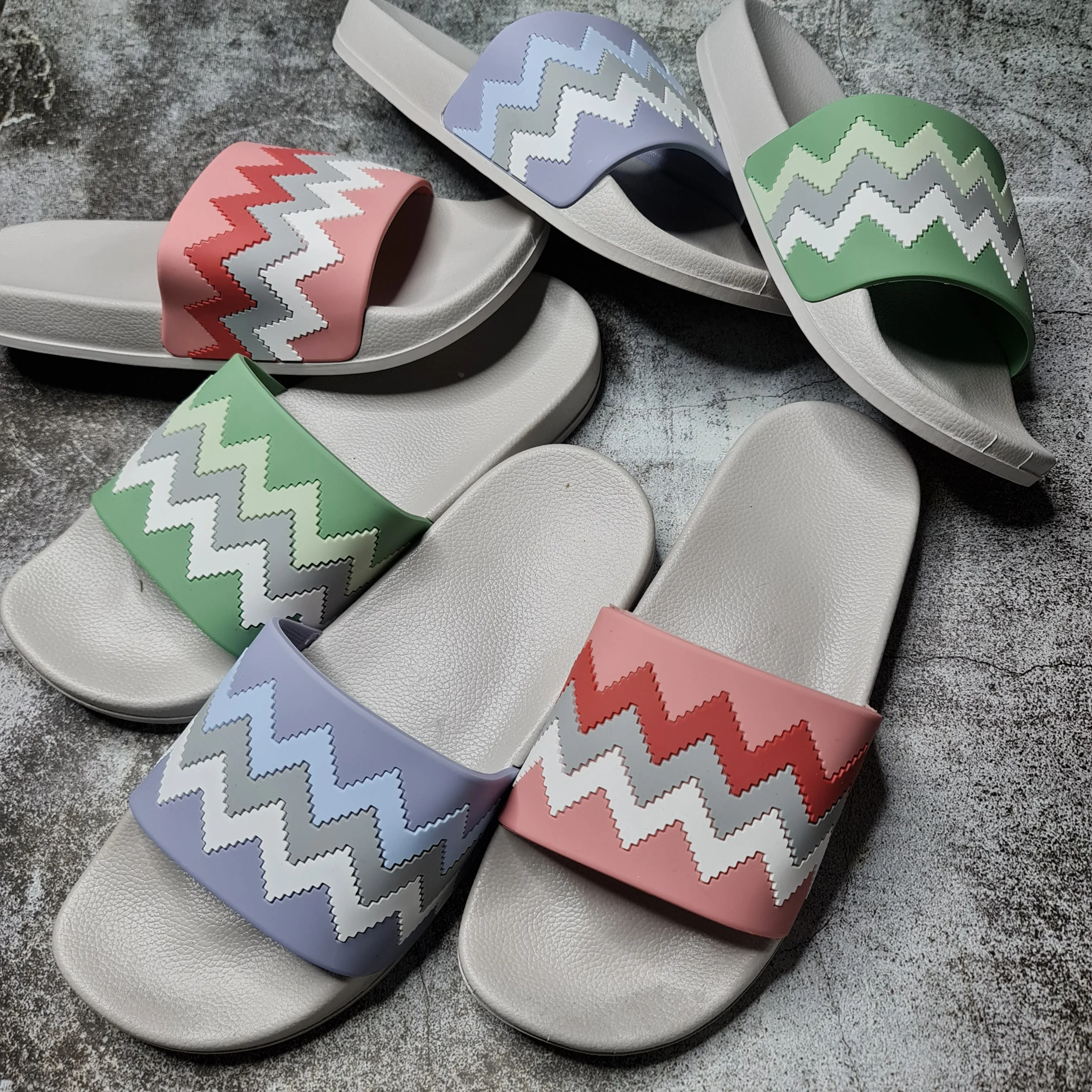 Pattern Casual Slides