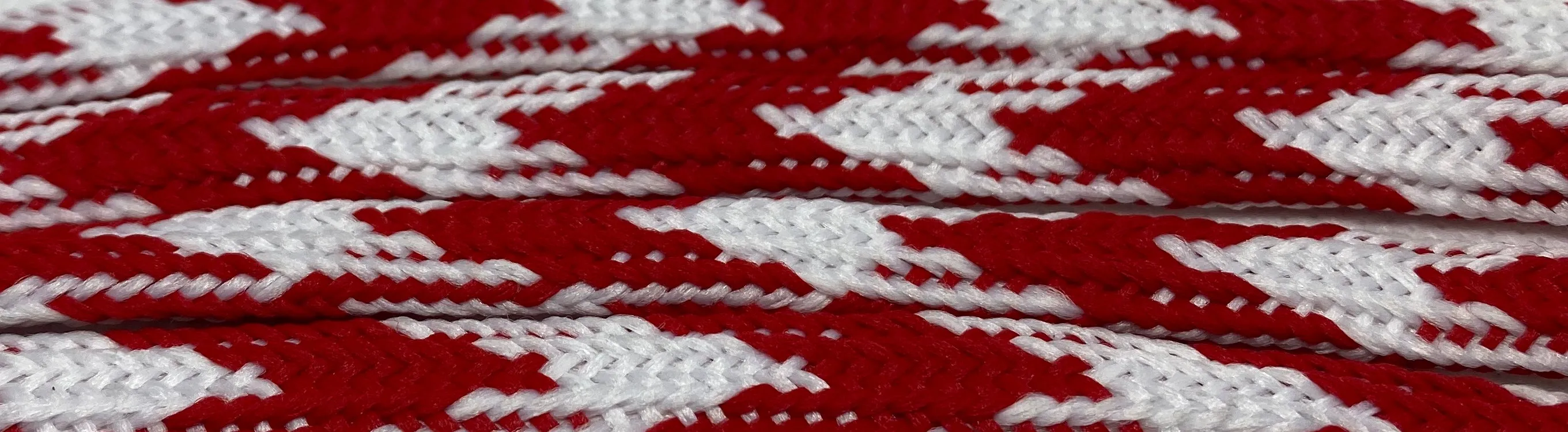 Premium Argyle Laces - Red and White