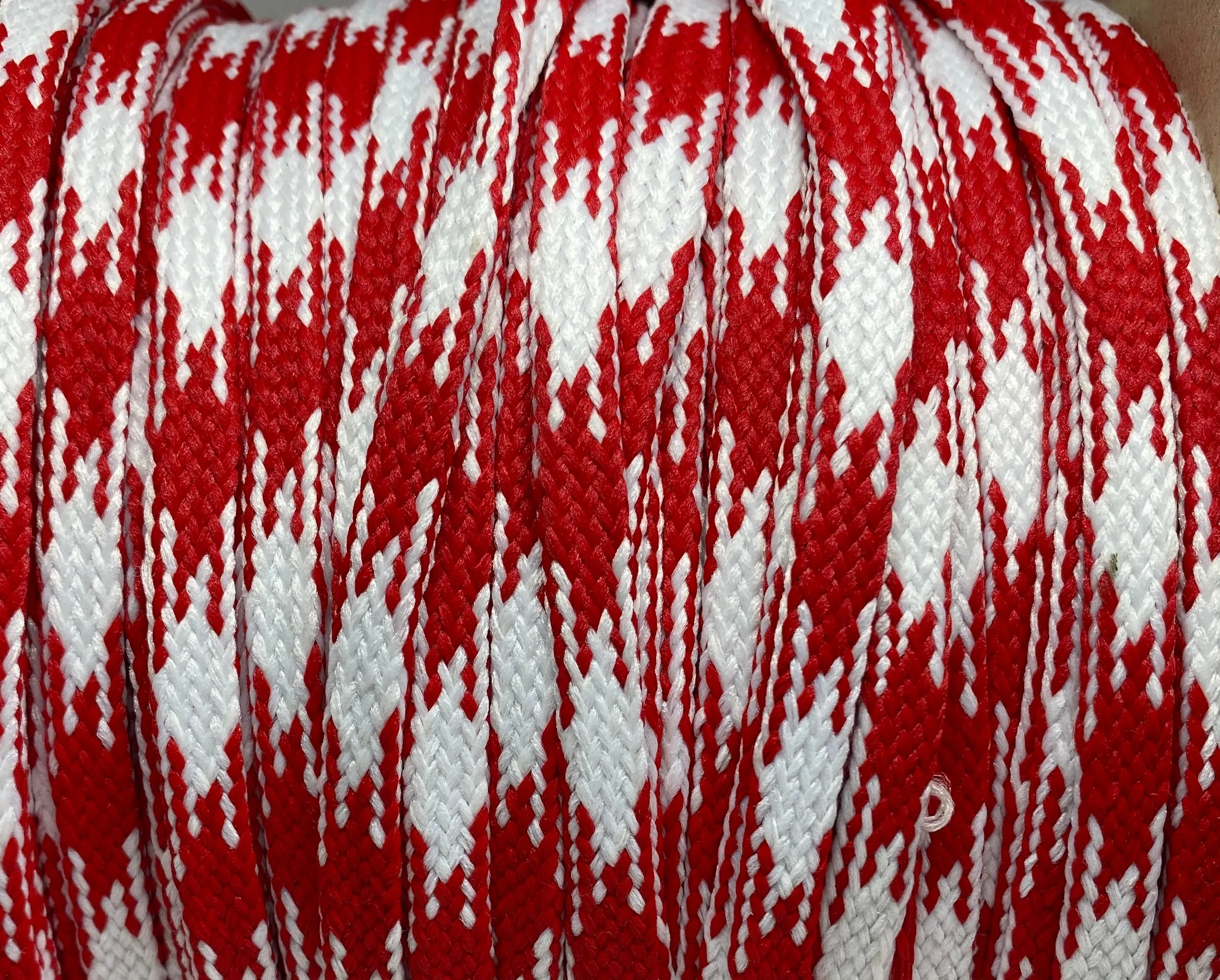 Premium Argyle Laces - Red and White