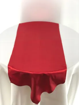 Red Satin Table Runners