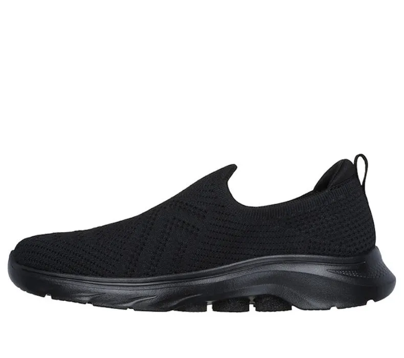 Skechers Go Walk 7 Amina Black Slip On Shoe