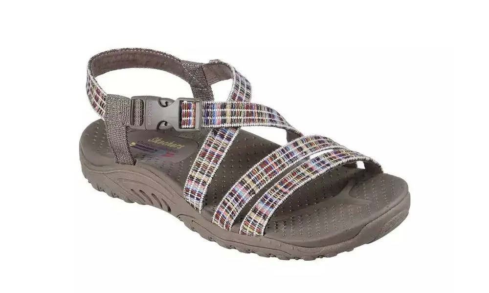 Skechers Womens Reggae Bold Ambition Taupe Multi