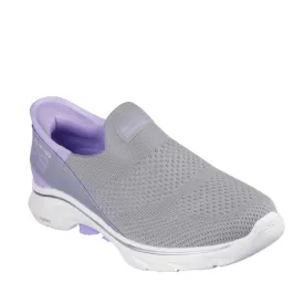 Skechers Womens Slip Ins Go Walk 7 Mia  Grey Lavender