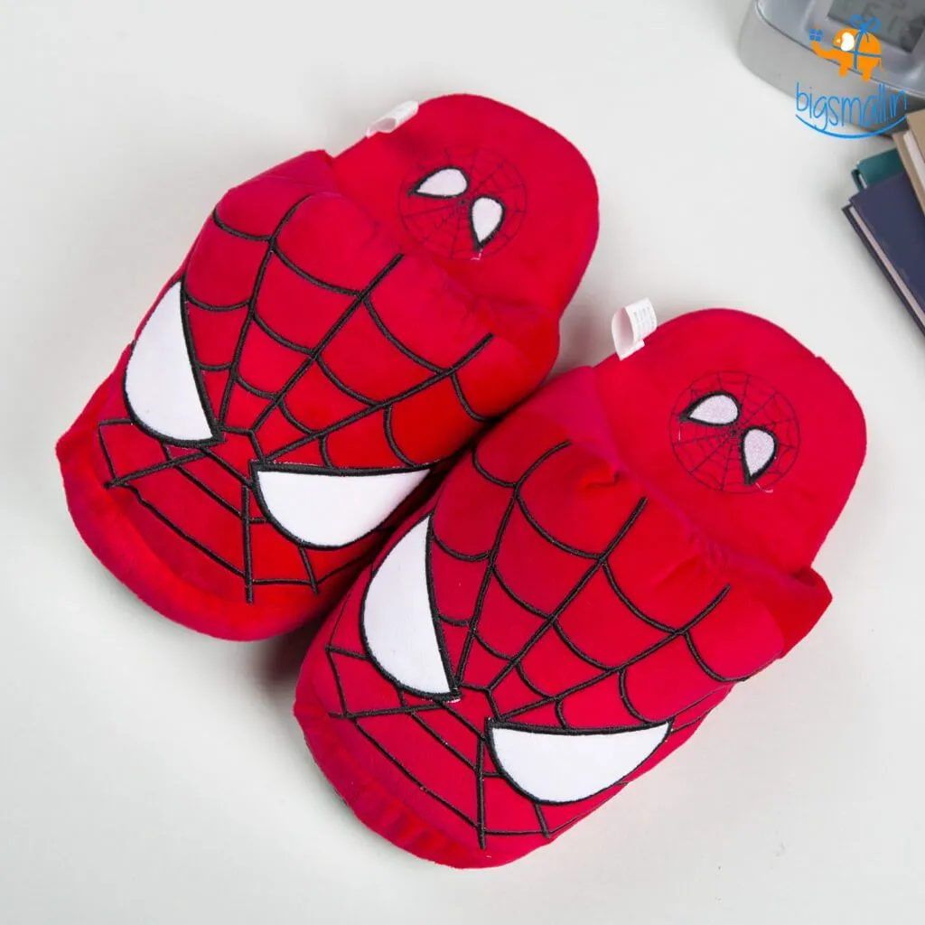 Spiderman Plush Slippers (UK 3 - 7)