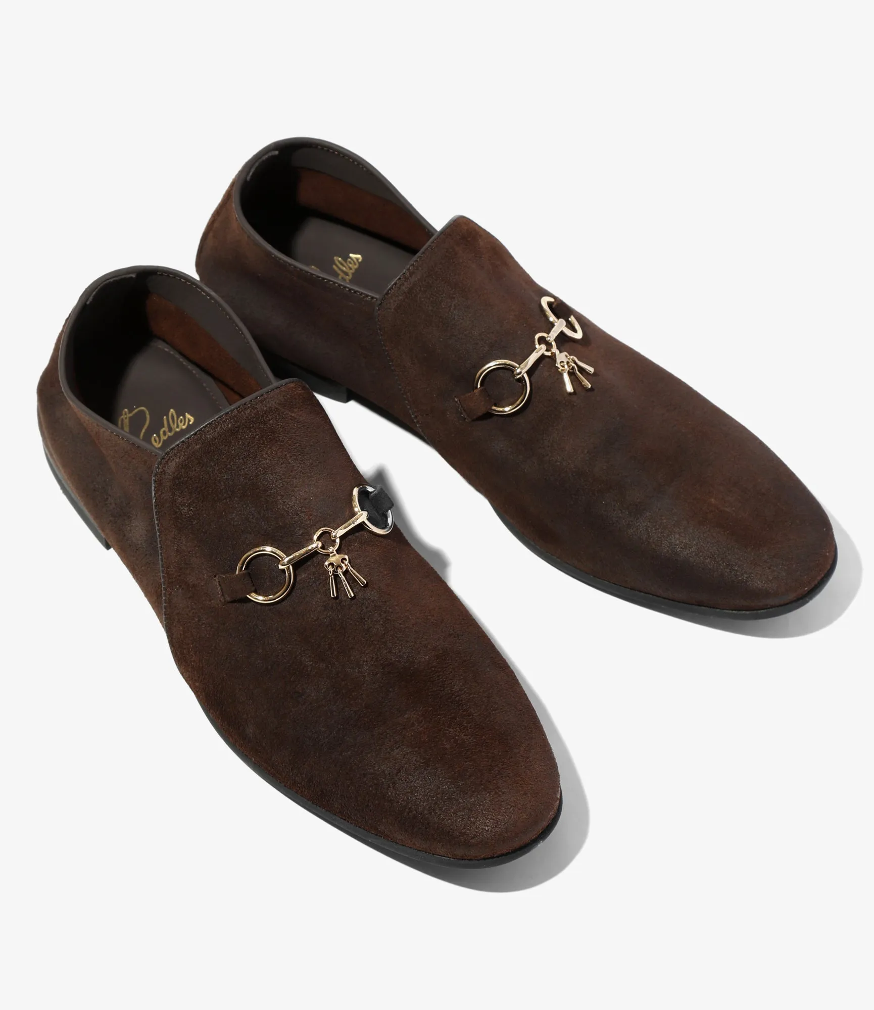 Tassel Bit Slip-On Chukka Boot – Brown Rough Out