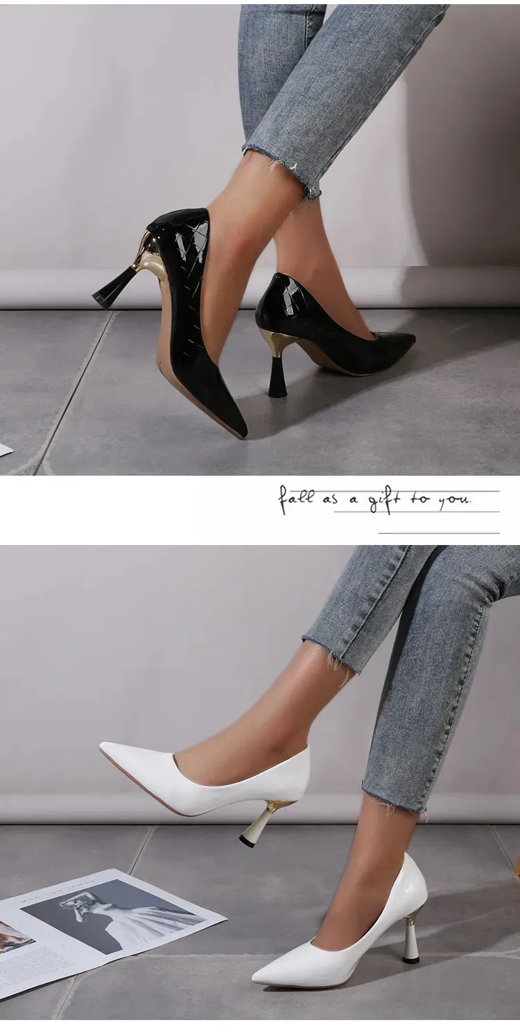 Timeless Trend: Plaid Classic High Heel Fashion Shoes